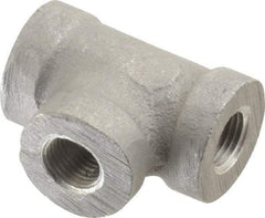 Latrobe Foundry - 1/8" Aluminum Pipe Tee - 150 psi, F End Connection, Grade 356-F - Apex Tool & Supply