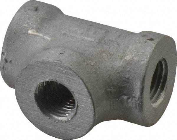 Latrobe Foundry - 1/4" Aluminum Pipe Tee - 150 psi, F End Connection, Grade 356-F - Apex Tool & Supply