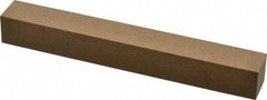Made in USA - 6" Long x 3/4" Wide x 3/4" Thick, Aluminum Oxide Sharpening Stone - Square, Medium Grade - Apex Tool & Supply