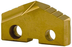Allied Machine and Engineering - 42mm Diam x 1/4" Thick, Seat Code 3, 132° Included Angle Spade Drill Insert - TiN Coated, Cobalt, Grade Super Cobalt, Series GEN2 T-A - Apex Tool & Supply