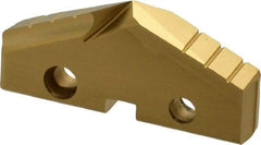 Allied Machine and Engineering - 2-1/32" Diam x 5/16" Thick, Seat Code 4, 132° Included Angle Spade Drill Insert - TiN Coated, Cobalt, Grade Super Cobalt, Series GEN2 T-A - Apex Tool & Supply