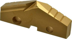 Allied Machine and Engineering - 2-3/32" Diam x 5/16" Thick, Seat Code 4, 132° Included Angle Spade Drill Insert - TiN Coated, Cobalt, Grade Super Cobalt, Series GEN2 T-A - Apex Tool & Supply