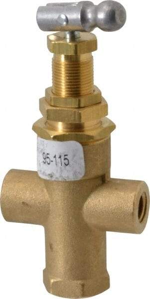 Midwest Control - 95-115 psi Pilot Valve - For Use with Compressed Air Systems, 1.12" Diam x 3.78" High - Apex Tool & Supply