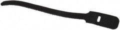 SpeedTech - 6" Long Black Nylon & Polyethylene Hook & Loop Strap - 40 Lb Tensile Strength - Apex Tool & Supply