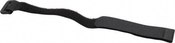SpeedTech - 12" Long Black Nylon Hook & Loop Strap - 50 Lb Tensile Strength - Apex Tool & Supply