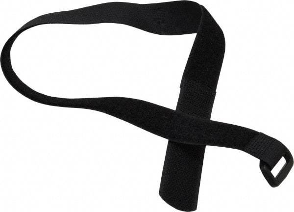 SpeedTech - 18" Long Black Nylon Hook & Loop Strap - 50 Lb Tensile Strength - Apex Tool & Supply
