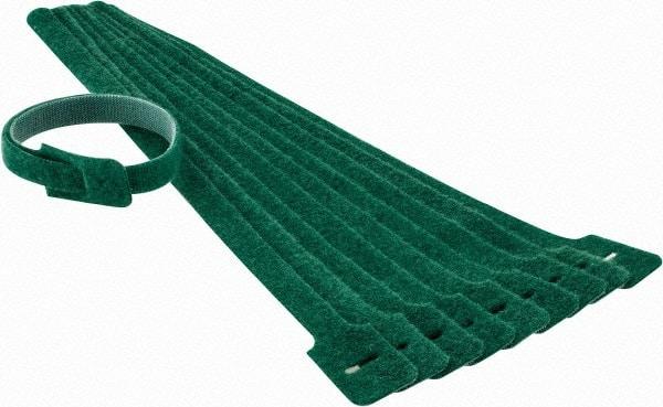 SpeedTech - 13" Long Green Nylon & Polyethylene Mountable Cable Tie - 40 Lb Tensile Strength, 3-1/4" Max Bundle Diam - Apex Tool & Supply