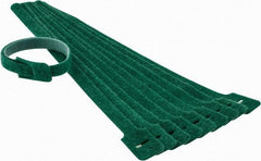 SpeedTech - 13" Long Green Nylon & Polyethylene Mountable Cable Tie - 40 Lb Tensile Strength, 3-1/4" Max Bundle Diam - Apex Tool & Supply