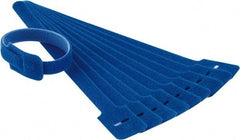 SpeedTech - 9" Long Blue Nylon & Polyethylene Mountable Cable Tie - 40 Lb Tensile Strength, 2" Max Bundle Diam - Apex Tool & Supply