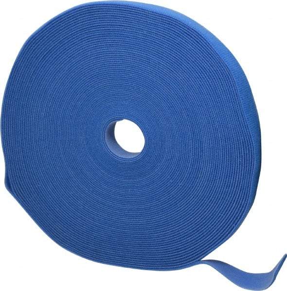 SpeedTech - 75' Long Blue Nylon & Polyethylene Hook & Loop Strap - 50 Lb Tensile Strength - Apex Tool & Supply