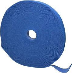 SpeedTech - 75' Long Blue Nylon & Polyethylene Hook & Loop Strap - 50 Lb Tensile Strength - Apex Tool & Supply