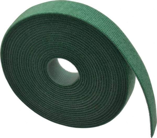 SpeedTech - 15' Long Green Nylon & Polyethylene Hook & Loop Strap - 50 Lb Tensile Strength - Apex Tool & Supply