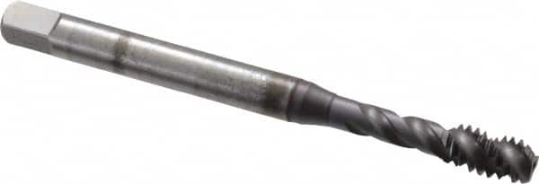 Emuge - 1/4-20 UNC, 3 Flute, TiCN Finish Cobalt Fast Spiral Flute Tap - Apex Tool & Supply