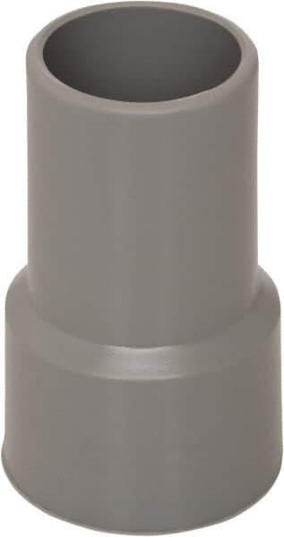 Flexaust - 2-1/2" Screw-On Hose Cuff - PVC, Gray - Apex Tool & Supply