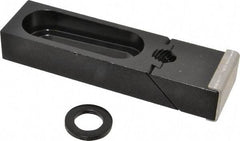 TE-CO - 5-5/16" OAL x 1-1/2" Overall Width, Standard Grip Nose, Steel Manual Edge Clamp - Black Oxide Coating, 7/8" High, 5/8" Socket Cap Screw Slot, 2" Travel - Apex Tool & Supply