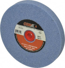 Camel Grinding Wheels - 36 Grit Aluminum Oxide Bench & Pedestal Grinding Wheel - 6" Diam x 1" Hole x 3/4" Thick, 4456 Max RPM, K Hardness, Very Coarse Grade , Vitrified Bond - Apex Tool & Supply