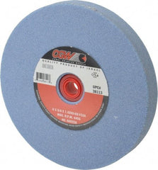 Camel Grinding Wheels - 60 Grit Aluminum Oxide Bench & Pedestal Grinding Wheel - 6" Diam x 1" Hole x 3/4" Thick, 4456 Max RPM, K Hardness, Medium Grade , Vitrified Bond - Apex Tool & Supply
