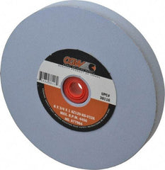 Camel Grinding Wheels - 120 Grit Aluminum Oxide Bench & Pedestal Grinding Wheel - 6" Diam x 1" Hole x 3/4" Thick, 4456 Max RPM, K Hardness, Fine Grade , Vitrified Bond - Apex Tool & Supply