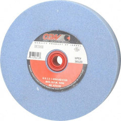 Camel Grinding Wheels - 60 Grit Aluminum Oxide Bench & Pedestal Grinding Wheel - 6" Diam x 1" Hole x 1" Thick, 4456 Max RPM, K Hardness, Medium Grade , Vitrified Bond - Apex Tool & Supply