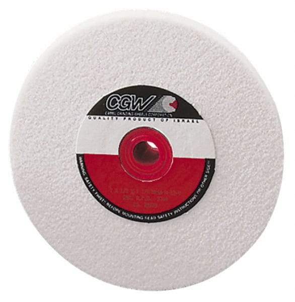 Camel Grinding Wheels - 120 Grit Aluminum Oxide Bench & Pedestal Grinding Wheel - 8" Diam x 1" Hole x 1" Thick, 3600 Max RPM, K Hardness, Fine Grade , Vitrified Bond - Apex Tool & Supply