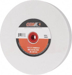 Camel Grinding Wheels - 60 Grit Aluminum Oxide Bench & Pedestal Grinding Wheel - 7" Diam x 1" Hole x 1" Thick, 3760 Max RPM, K Hardness, Medium Grade , Vitrified Bond - Apex Tool & Supply