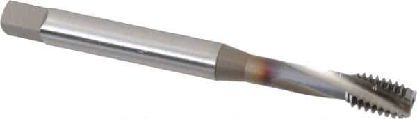 OSG - 5/16-18 UNC 3 Flute 2B Bottoming Spiral Flute Tap - Vanadium High Speed Steel, TiCN Finish, 90mm OAL, Right Hand Flute, Right Hand Thread, Series 13013 - Apex Tool & Supply