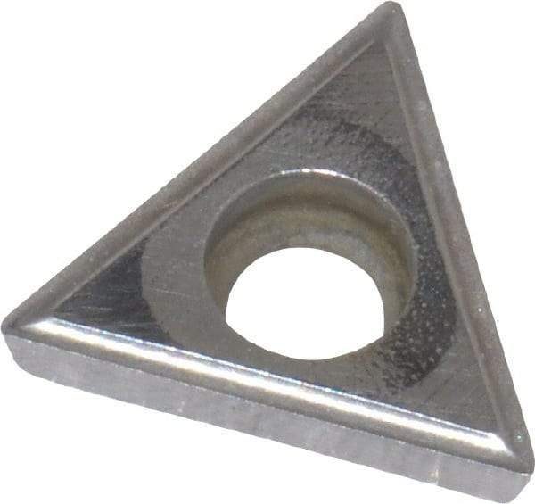 Value Collection - TPGH321 Grade I55 Carbide Turning Insert - Uncoated, 60° Triangle, 3/8" Inscr Circle, 1/8" Thick, 1/64" Corner Radius - Apex Tool & Supply