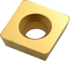 Value Collection - SD322 D Grade ICP55M Carbide Milling Insert - TiN Finish, 1/8" Thick, 3/8" Inscribed Circle, 1/32" Corner Radius - Apex Tool & Supply