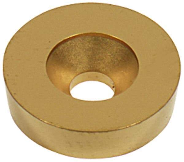 Value Collection - RD16 P Grade TCN55 Carbide Turning Insert - TiN Finish, Round, 1" Inscr Circle, 1/4" Thick - Apex Tool & Supply