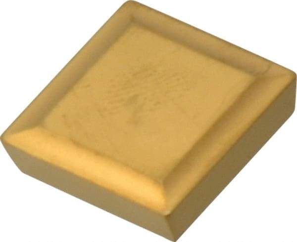 Value Collection - SPMR421 Grade TCN55 Carbide Turning Insert - TiN Finish, 90° Square, 1/2" Inscr Circle, 1/8" Thick, 1/64" Corner Radius - Apex Tool & Supply