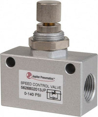 PRO-SOURCE - 3/8" NPT Inline Speed Control Valve - 0 to 140.78 psi & Aluminum Alloy Material - Apex Tool & Supply