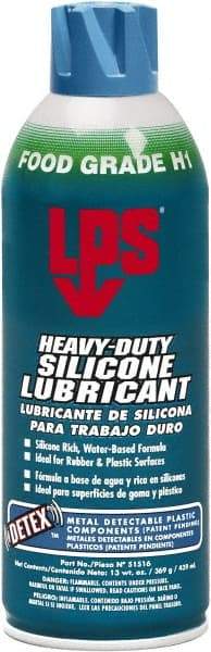 LPS - 16 oz Aerosol Silicone Spray Lubricant - Food Grade - Apex Tool & Supply