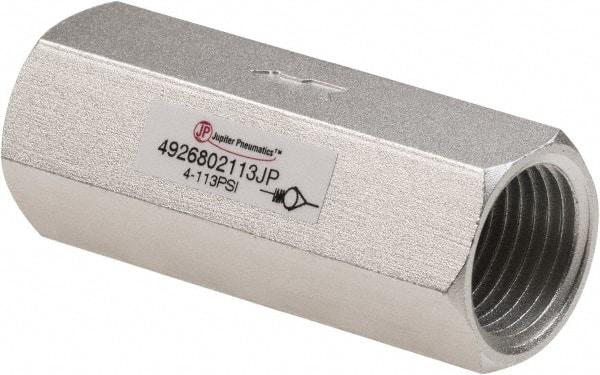 PRO-SOURCE - 1/2" Aluminum Check Valve - Inline, FNPT x FNPT - Apex Tool & Supply