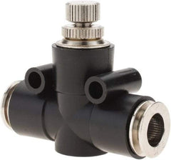 PRO-SOURCE - 5/16" Tube OD Inline Flow Control Valve - 0 to 113.76 psi & Techno Polymer, Brass, Steel Material - Apex Tool & Supply