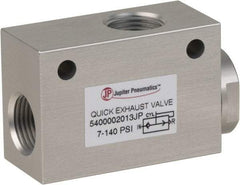 PRO-SOURCE - 3/8" NPT Quick Exhaust Valve - 3/8" Exhaust Port, 7.1 to 140.78 psi, Aluminum Alloy Material - Apex Tool & Supply