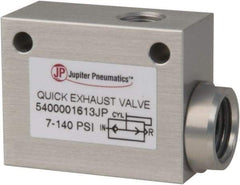 PRO-SOURCE - 1/8" NPT Quick Exhaust Valve - 1/4" Exhaust Port, 7.1 to 140.78 psi, Aluminum Alloy Material - Apex Tool & Supply