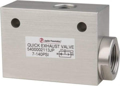 PRO-SOURCE - 1/2" NPT Quick Exhaust Valve - 3/4" Exhaust Port, 7.1 to 140.78 psi, Aluminum Alloy Material - Apex Tool & Supply