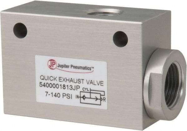 PRO-SOURCE - 1/4" NPT Quick Exhaust Valve - 3/8" Exhaust Port, 7.1 to 140.78 psi, Aluminum Alloy Material - Apex Tool & Supply