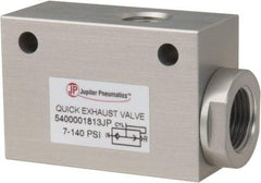 PRO-SOURCE - 1/4" NPT Quick Exhaust Valve - 3/8" Exhaust Port, 7.1 to 140.78 psi, Aluminum Alloy Material - Apex Tool & Supply