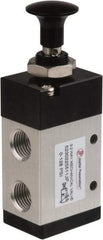 PRO-SOURCE - 1/4" NPT Mechanically Operated Air Valve - 3 Way, 2 Position, Push-Pull/Manual, 0.98 CV Rate & 127.98 Max psi - Apex Tool & Supply
