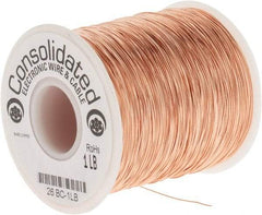 Made in USA - 26 AWG, 0.0159 Inch Diameter, 1279 Ft., Solid, Grounding Wire - Copper, ASTM B3, QQ-W-343 Type S, RoHS Compliant - Apex Tool & Supply