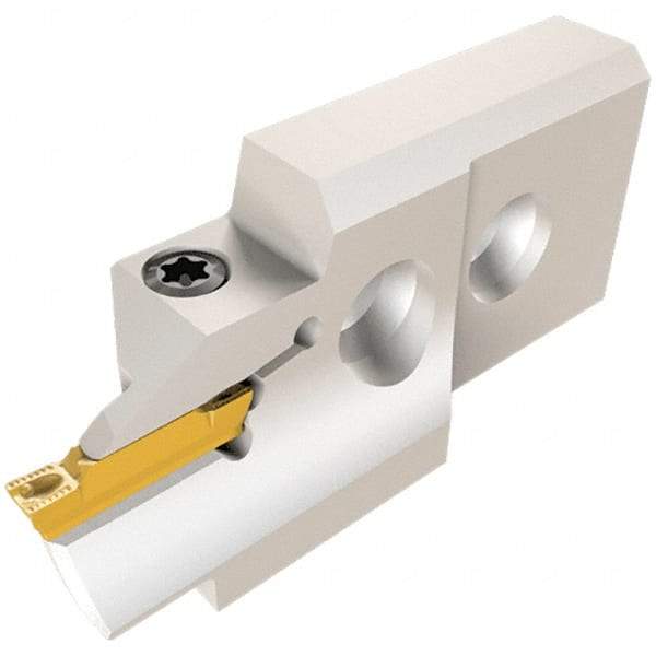 Iscar - 0.118" Groove Width, 2mm Max Depth of Cut, Left Hand Cut, HGAE Indexable Grooving Blade - HGPL Insert Style, Series Heliface - Apex Tool & Supply