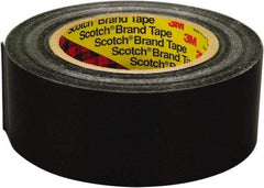 3M - 1" x 60 Yd Black Rubber Adhesive Packaging Tape - Polyester Film Backing, 8 mil Thick, 600 Lb Tensile Strength, Series 890MSR - Apex Tool & Supply