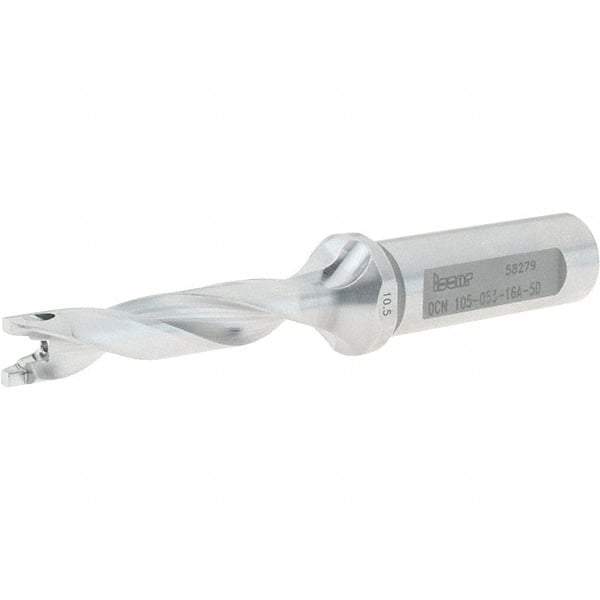 Iscar - 10.5mm to 10.9mm Diam, 5xD, 53mm Max Depth, 16mm Shank Diam, 116.7mm OAL, Replaceable-Tip Drill - FCP, ICK, ICK-2M, ICM, ICN, ICP, iCP-2M Insert, 10 Seat Size, 78274552 Toolholder, Series SumoCham - Apex Tool & Supply
