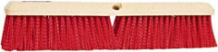 PRO-SOURCE - 24" General Purpose Polypropylene Push Broom - 3" Bristle Length, Plastic Block, Threaded Handle Connection, Handle Sold Separately - Apex Tool & Supply