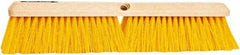 PRO-SOURCE - 18" General Purpose Polypropylene Push Broom - 3" Bristle Length, Plastic Block, Threaded Handle Connection, Handle Sold Separately - Apex Tool & Supply
