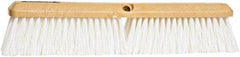 PRO-SOURCE - 18" General Purpose Polypropylene Push Broom - 3" Bristle Length, Plastic Block, Threaded Handle Connection, Handle Sold Separately - Apex Tool & Supply