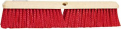 PRO-SOURCE - 18" General Purpose Polypropylene Push Broom - 3" Bristle Length, Plastic Block, Threaded Handle Connection, Handle Sold Separately - Apex Tool & Supply