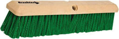 PRO-SOURCE - 18" General Purpose Polypropylene Push Broom - 3" Bristle Length, Plastic Block, Threaded Handle Connection, Handle Sold Separately - Apex Tool & Supply