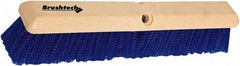 PRO-SOURCE - 18" General Purpose Polypropylene Push Broom - 3" Bristle Length, Plastic Block, Threaded Handle Connection, Handle Sold Separately - Apex Tool & Supply